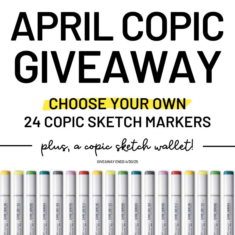 Giveaway: 24 Copic Sketch Markers + Copic Wallet - April 2025