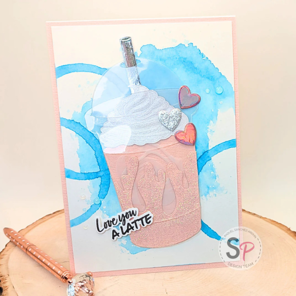 Strawberry Frappé with Honey Bee Stamps Lovely Layers: Coffee Cup