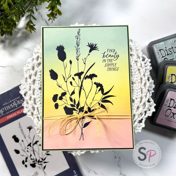 BetterPress Silhouette w/ Pastel Background Featuring The Field Notes Collection By Spellbinders