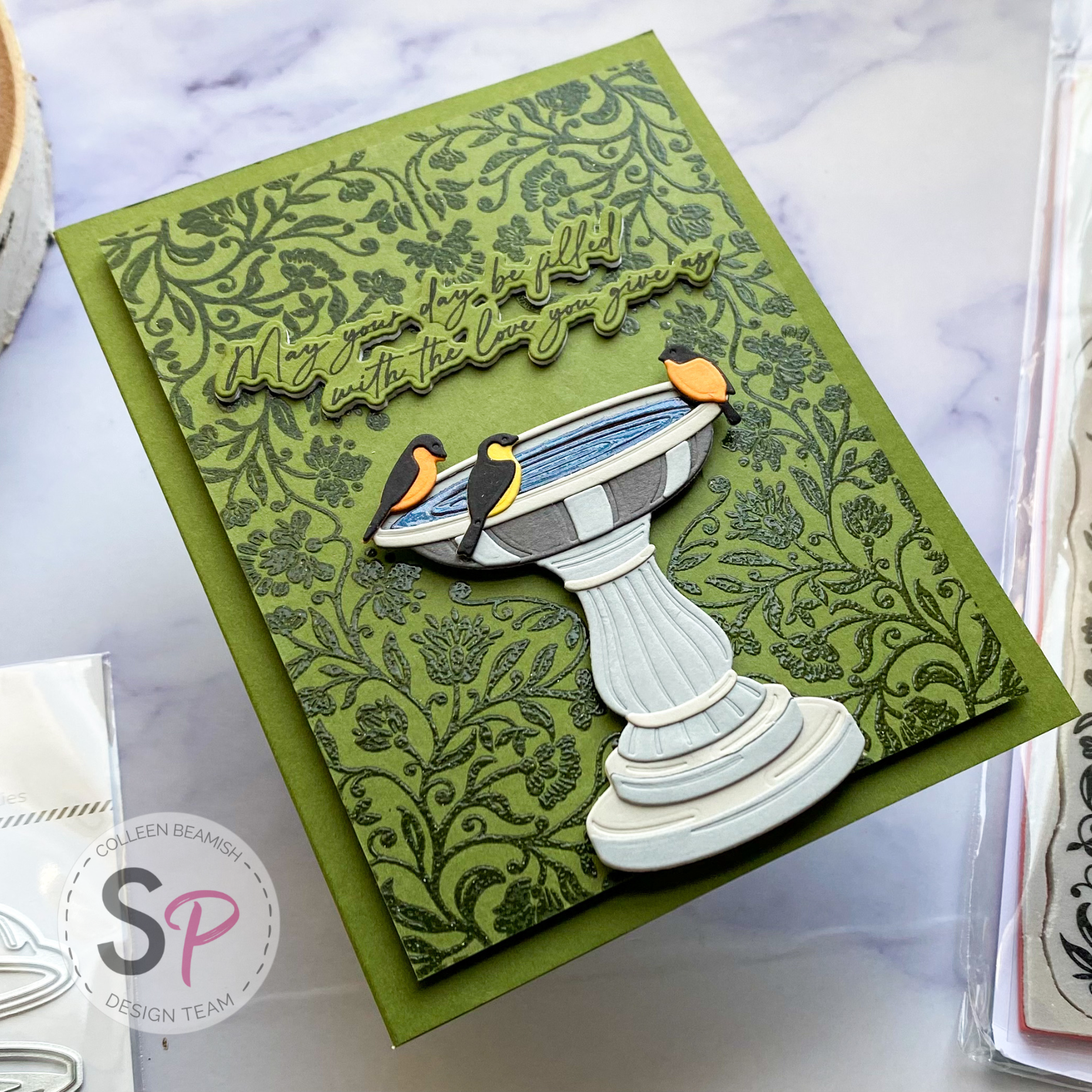 Honey Bee Stamps | Lovely Layers: Bird Bath