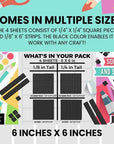 Bearly Art - Cubies Foam Adhesive - The Shadow Collection-ScrapbookPal
