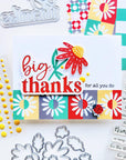 Catherine Pooler Designs - Clear Stamps - 3 Times the Thanks Sentiments-ScrapbookPal