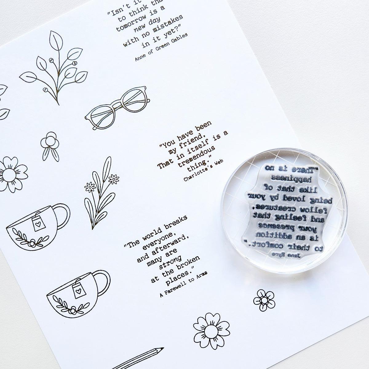 Catherine Pooler Designs - Clear Stamps - Excerpts Sentiments-ScrapbookPal
