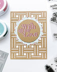 Catherine Pooler Designs - Dies - Woven Cover Plate-ScrapbookPal