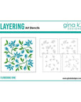 Gina K. Designs - Stencils - Flowering Vine-ScrapbookPal