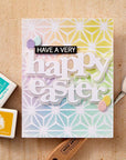 Hero Arts - Charming Easter Collection - Stamp & Cut XL - Happy Easter-ScrapbookPal