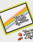Hero Arts - Friends With Flair Collection - Stamp & Cut - Totally Awesome-ScrapbookPal