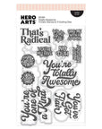 Hero Arts - Friends With Flair Collection - Stamp & Cut - Totally Awesome-ScrapbookPal
