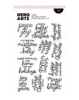 Hero Arts - Home for the Holidays Collection - Clear Stamps - Very Merry Wishes-ScrapbookPal