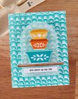 Hero Arts - Retro Kitchen Collection - Stencils - Color Layering Retro Rainbow-ScrapbookPal