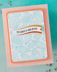 Hero Arts - Summer By The Shore Collection - Letterpress + Foil Plate - Scattered Shells-ScrapbookPal