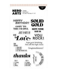 Hero Arts - Vintage Vinyl Collection - Clear Stamps - Solid Gold-ScrapbookPal