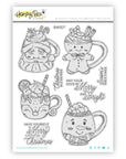 Honey Bee Stamps - Cling Stamps - Sweet Season Mugs-ScrapbookPal