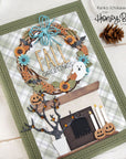 Honey Bee Stamps - Honey Cuts - Grapevine Wreath-ScrapbookPal