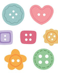 Honey Bee Stamps - Honey Cuts - In Stitches: Buttons-ScrapbookPal