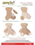 Honey Bee Stamps - Lovely Layers: Teddy Bear - Honey Cuts Stand-Alone Dies-ScrapbookPal