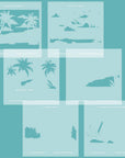 Honey Bee Stamps - Stencils - Palm Beach-ScrapbookPal