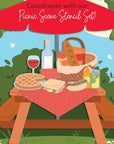 Honey Bee Stamps - Stencils - Summer Scene Builder Background-ScrapbookPal