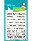 Lawn Fawn - Clear Stamps - Henry's Build-A-Sentiment: Cat-ScrapbookPal