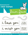 Lawn Fawn - Clear Stamps - I Like Cute Moths Add-On-ScrapbookPal