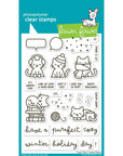 Lawn Fawn - Clear Stamps, Lawn Cuts & Coloring Stencils - Cozy Cats-ScrapbookPal