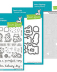 Lawn Fawn - Clear Stamps, Lawn Cuts & Coloring Stencils - Cozy Cats-ScrapbookPal