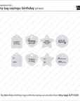 Lawn Fawn - Clear Stamps - Tiny Tag Sayings: Birthday-ScrapbookPal