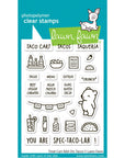 Lawn Fawn - Clear Stamps - Treat Cart Add-On: Tacos-ScrapbookPal