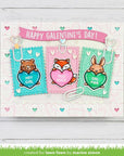 Lawn Fawn - Clear Stamps - Critter Conversation Hearts-ScrapbookPal
