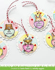Lawn Fawn - Clear Stamps - Critter Conversation Hearts-ScrapbookPal
