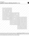 Lawn Fawn - Coloring Stencils - Garden Mouse-ScrapbookPal