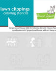 Lawn Fawn - Coloring Stencils - Gingerbread House Add-On-ScrapbookPal