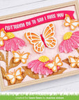 Lawn Fawn - Lawn Cuts - Big Blossom Backdrop: Landscape-ScrapbookPal