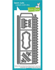 Lawn Fawn - Lawn Cuts - Platform Pop-Up Picket Fence Wrap Around-ScrapbookPal