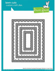 Lawn Fawn - Lawn Cuts - Reverse Stitched Scalloped Rectangle Windows-ScrapbookPal