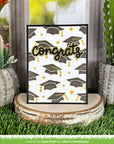 Lawn Fawn - Stencils - Graduation Caps Background-ScrapbookPal