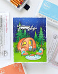 Pinkfresh Studio - Clear Stamps - Retro Camp Days-ScrapbookPal