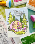 Pinkfresh Studio - Clear Stamps - Retro Camp Days-ScrapbookPal
