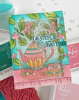 Pinkfresh Studio - Cling Stamps - Bloom & Brew-ScrapbookPal