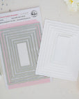 Pinkfresh Studio - Dies - Dotted Nested Deckled Rectangles-ScrapbookPal
