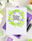 Pinkfresh Studio - Stencils - Wild Meadow Wreath-ScrapbookPal