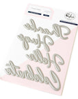 Pinkfresh Studio - Press Plates - Basic Sentiments-ScrapbookPal