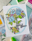 Pinkfresh Studio - Stencils - Blooming Daydream-ScrapbookPal