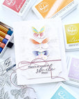 Pinkfresh Studio - Stencils - Fluttering Butterflies-ScrapbookPal