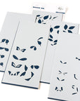 Pinkfresh Studio - Stencils - Fluttering Butterflies-ScrapbookPal