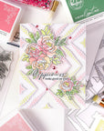 Pinkfresh Studio - Stencils - Peony Perfection-ScrapbookPal