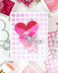 Pinkfresh Studio - Stencils - Radiating Hearts & Stars-ScrapbookPal