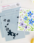 Pinkfresh Studio - Stencils - Wildflower Notes-ScrapbookPal