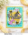 Pretty Pink Posh - Dies - Large Hello Shadow-ScrapbookPal