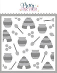 Pretty Pink Posh - Stencils - Layered Bee Additions-ScrapbookPal